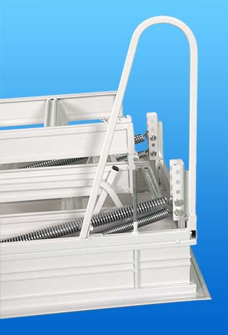 Rainbow F-Series Steel Attic Ladders - 15 Foot Heights | Commercial Rated